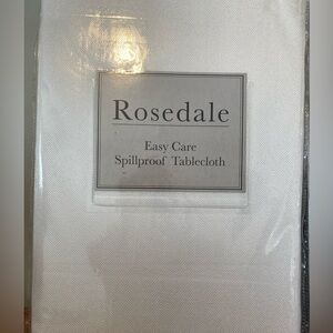 Rosedale White Tablecloth